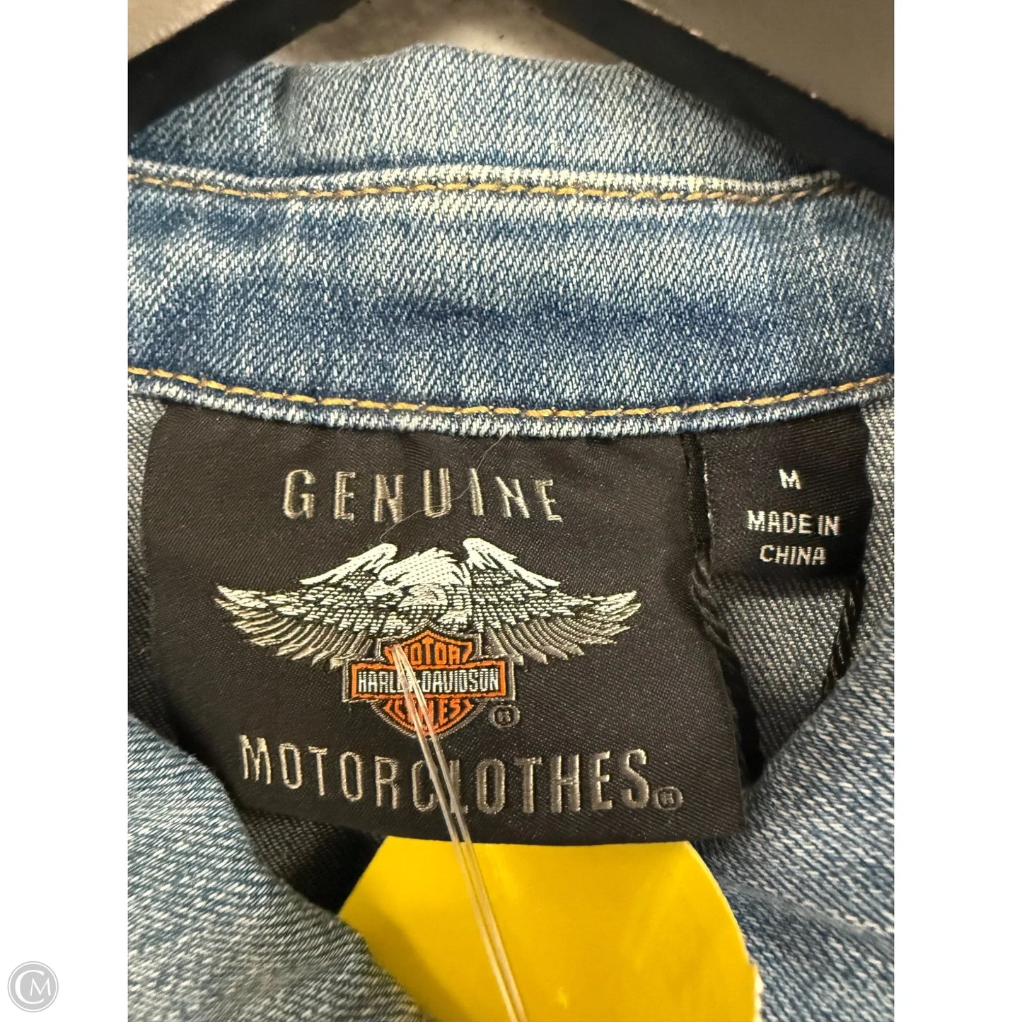 Vest Other By Harley Davidson In Blue Denim, Size: M