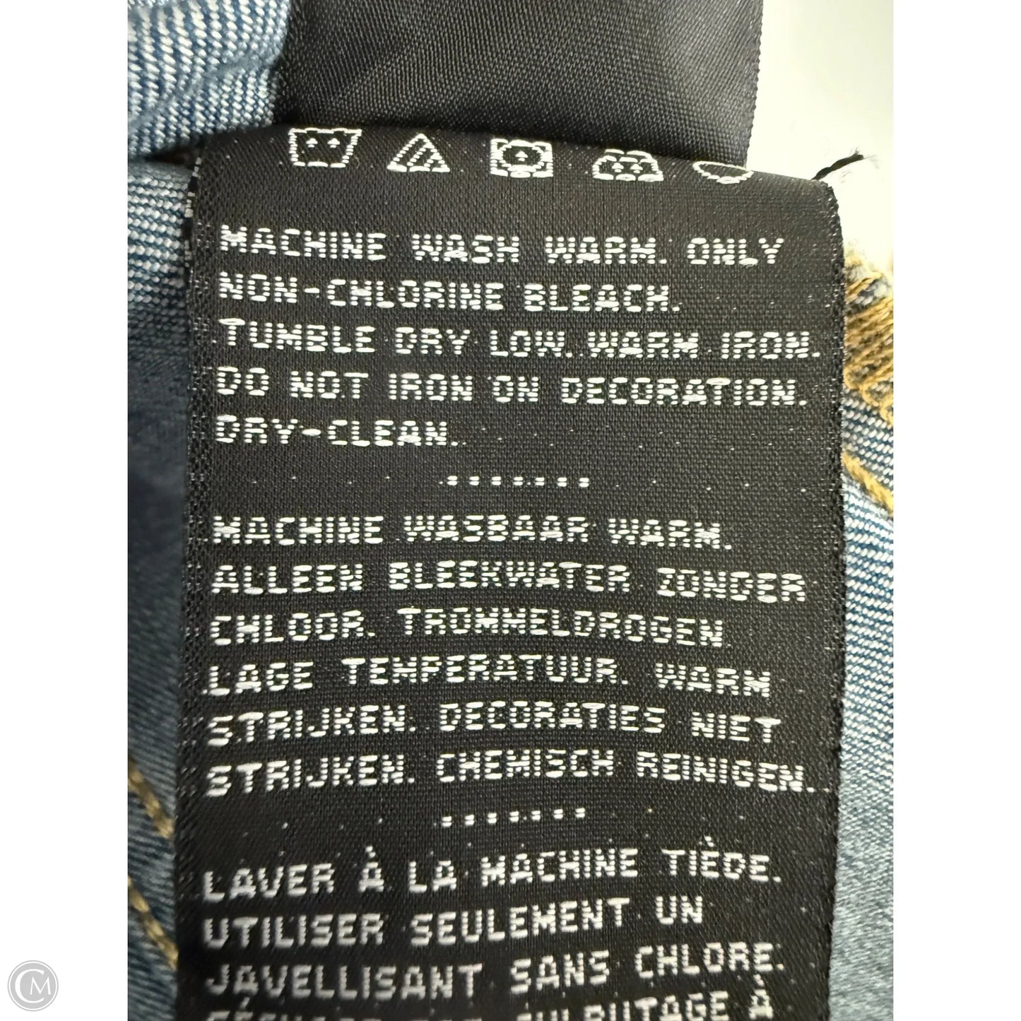 Vest Other By Harley Davidson In Blue Denim, Size: M