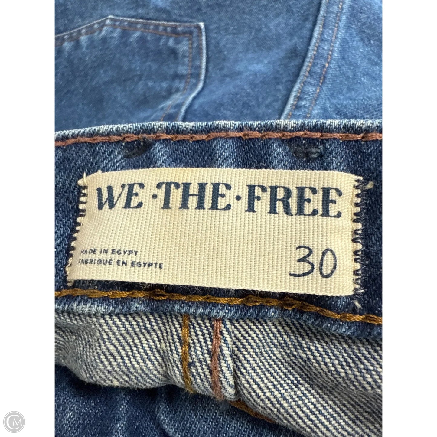 Jeans Wide Leg By We The Free In Blue Denim, Size: 10