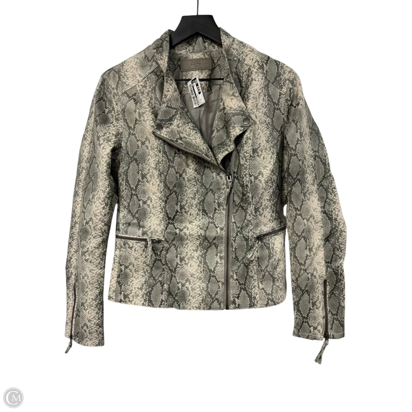 Jacket Moto By Blanknyc In Snakeskin Print, Size: M