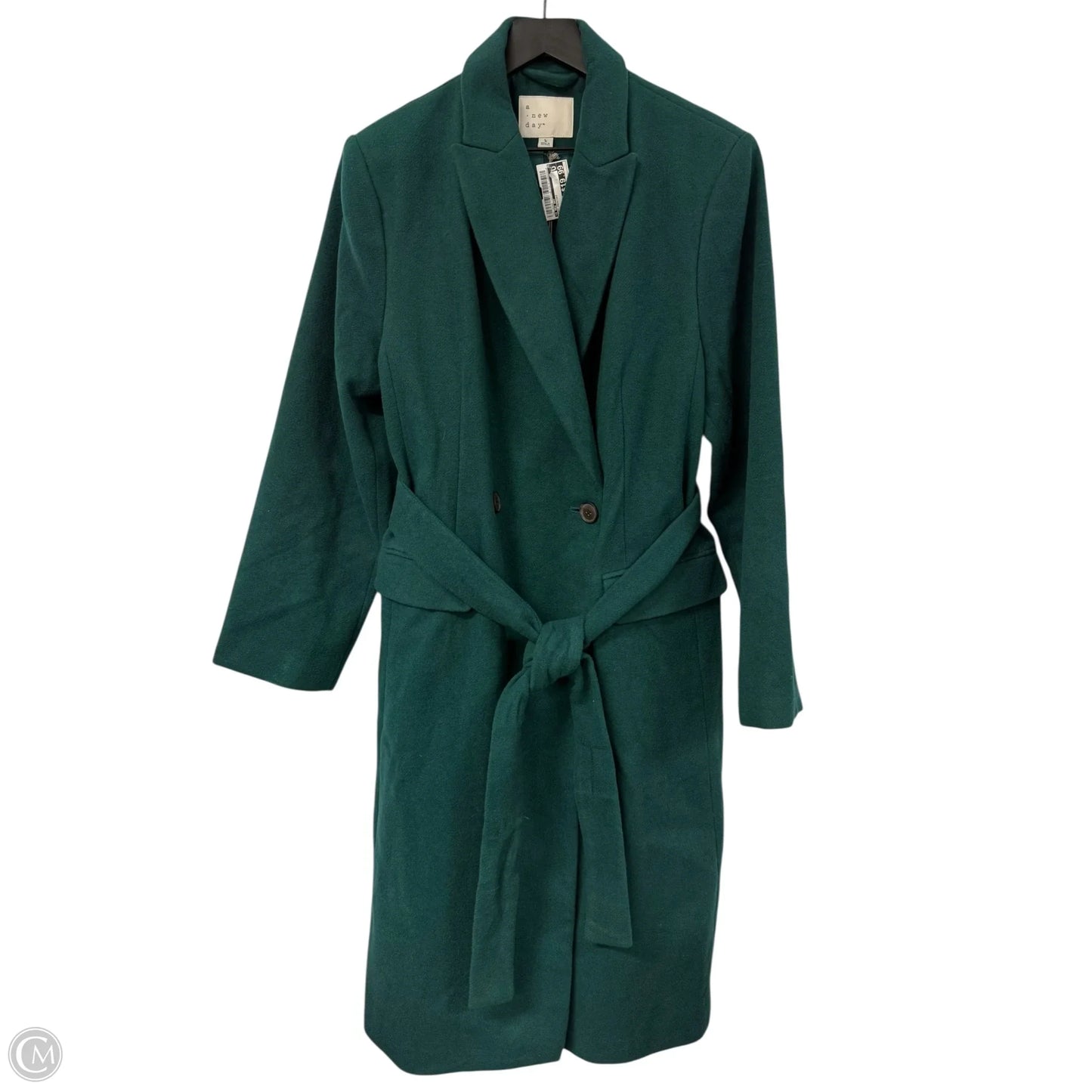 Coat Peacoat By A New Day In Green, Size: L