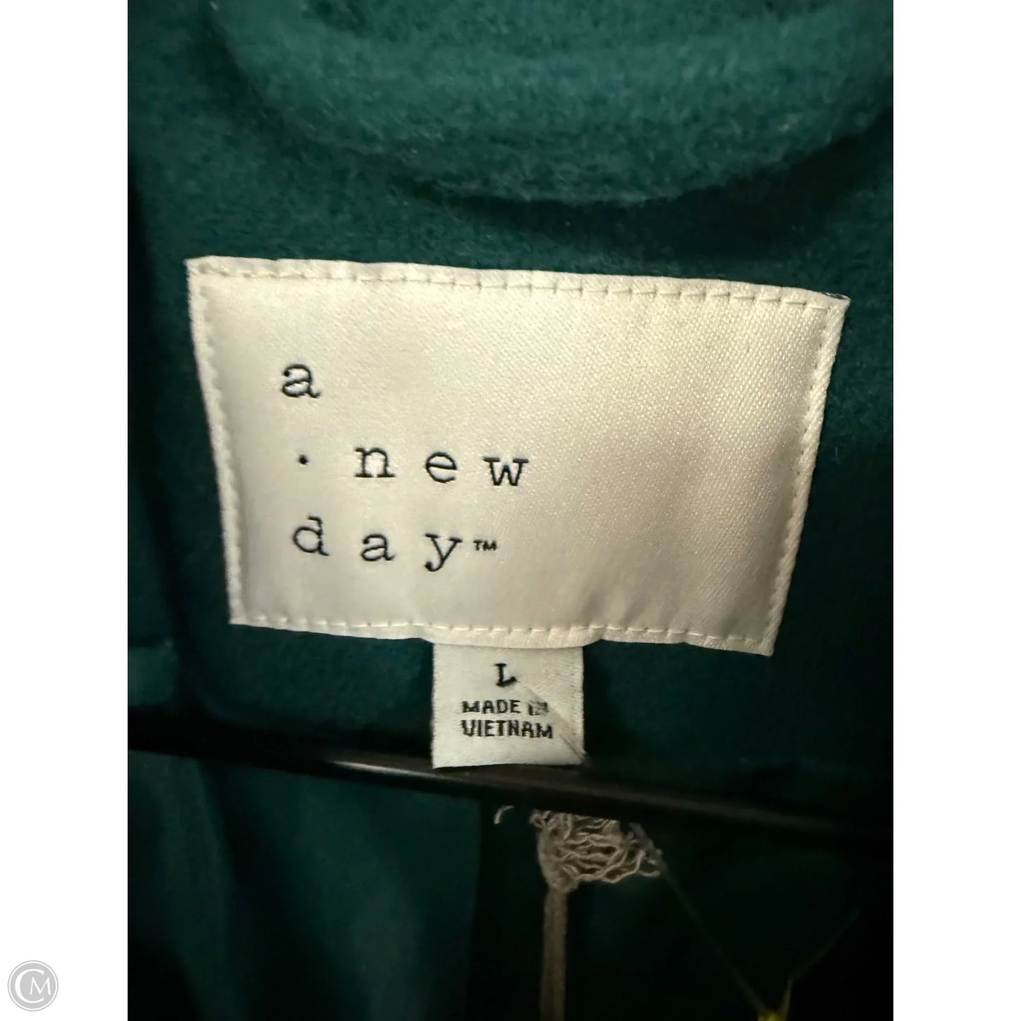 Coat Peacoat By A New Day In Green, Size: L