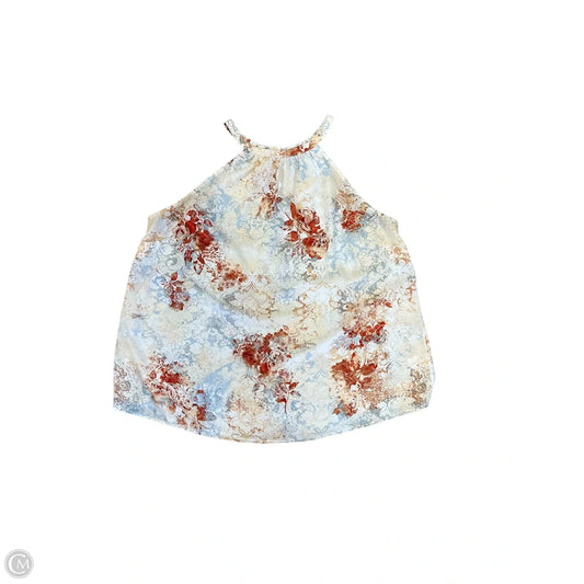 Top Sleeveless By Maurices In Floral Print, Size: 1x