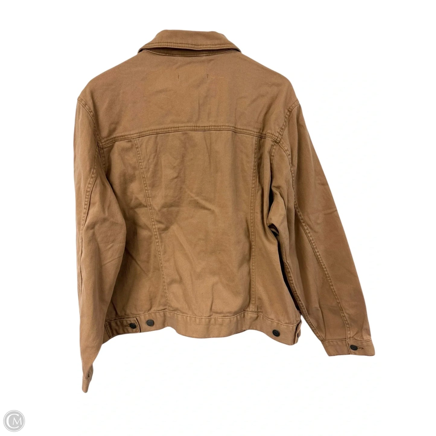 Jacket Denim By Time And Tru In Brown Denim, Size: 3x