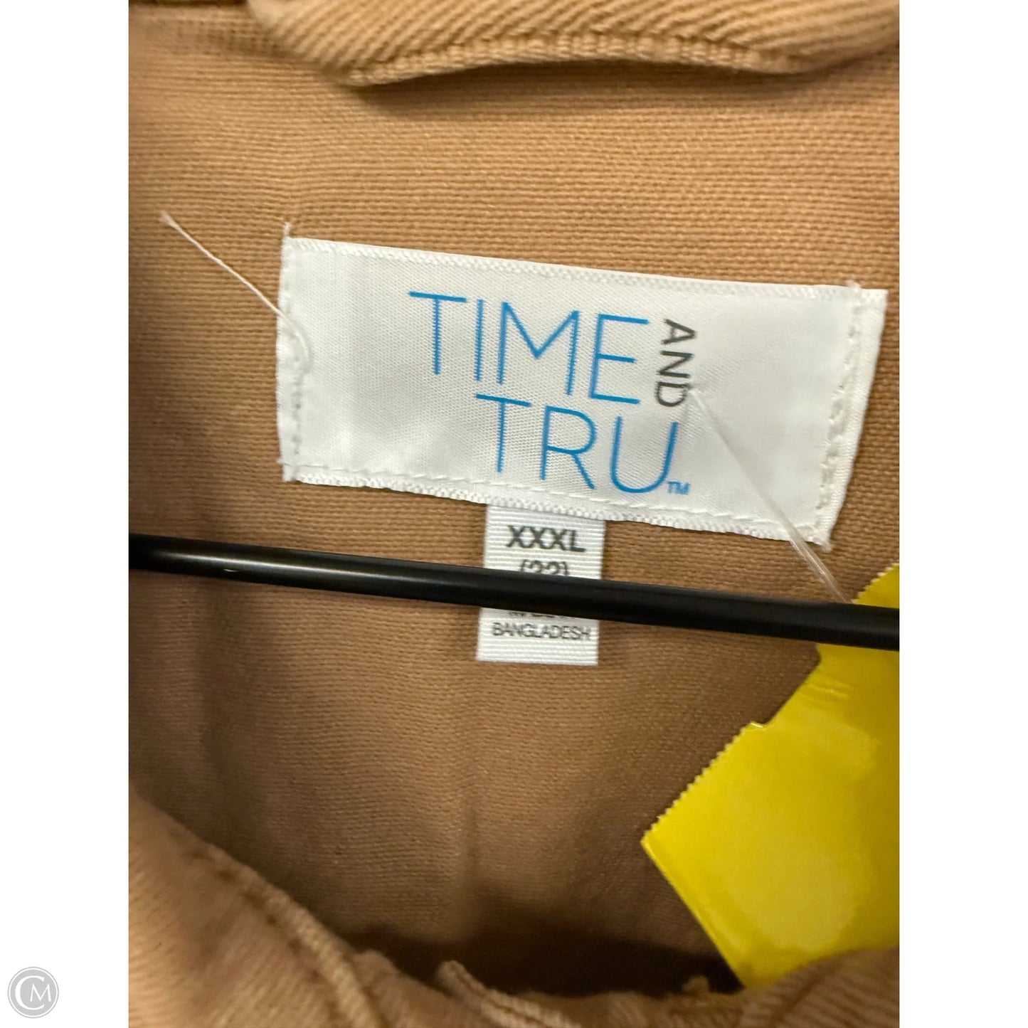 Jacket Denim By Time And Tru In Brown Denim, Size: 3x