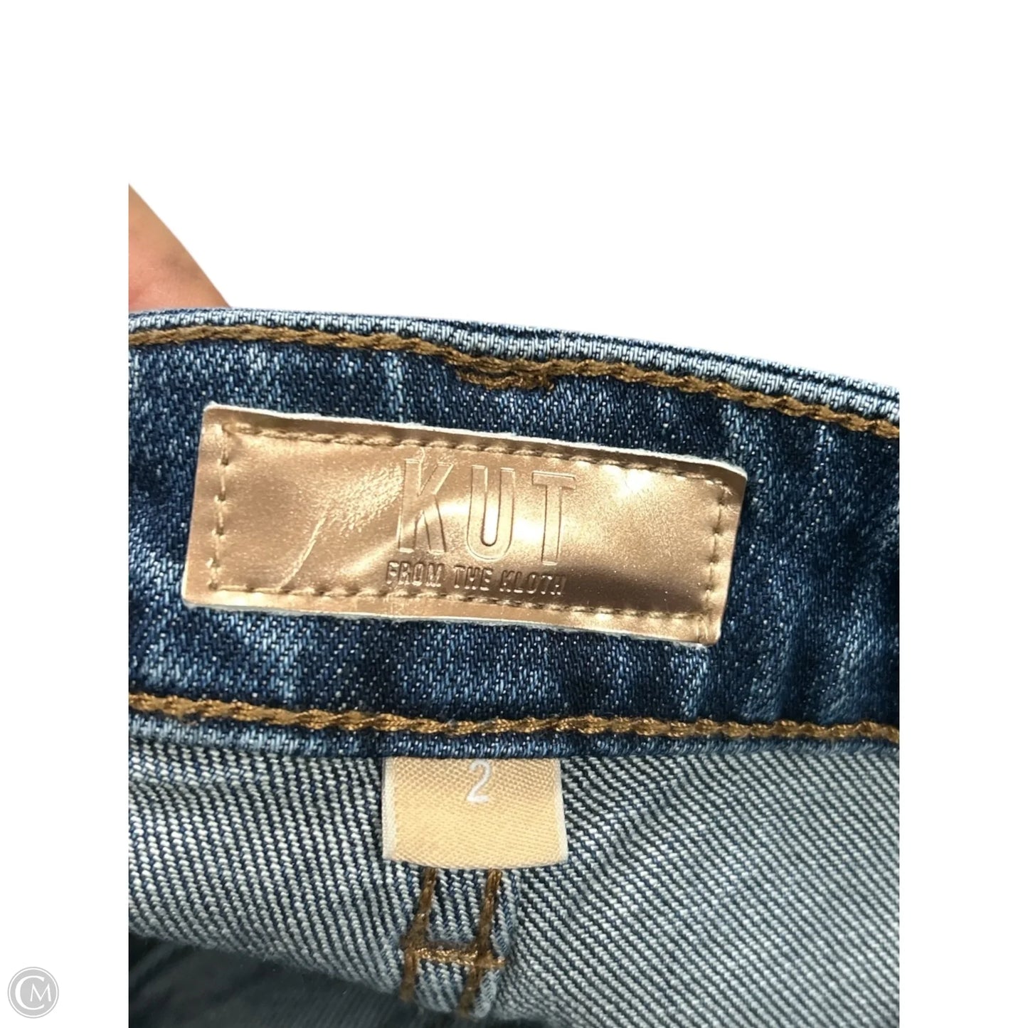Jeans Straight By Kut In Blue Denim, Size: 2