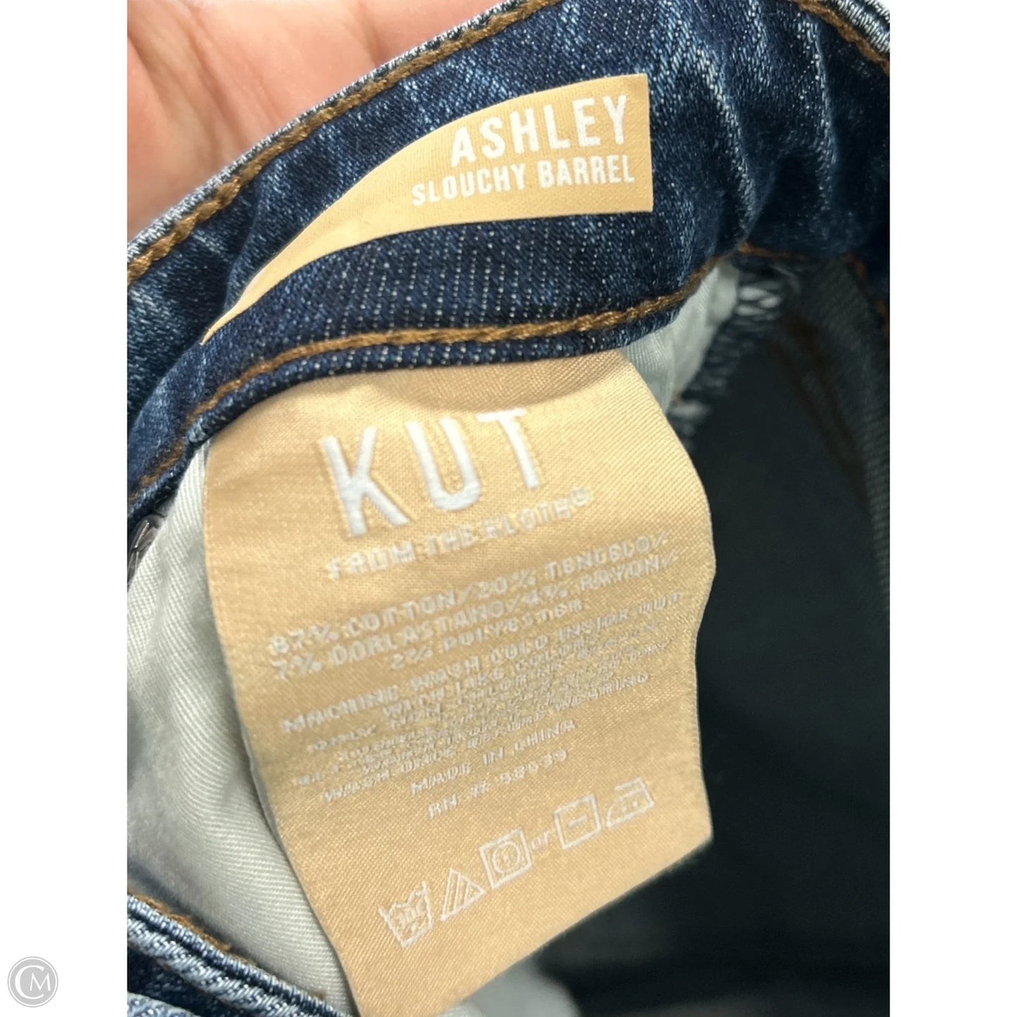 Jeans Straight By Kut In Blue Denim, Size: 2
