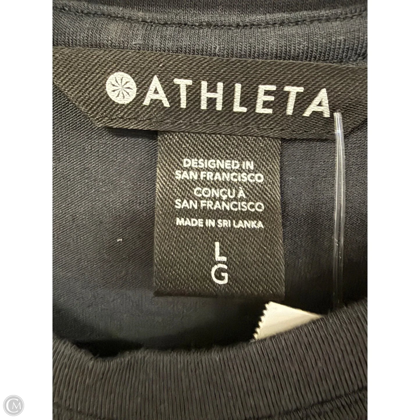 Athletic Tank Top By Athleta In Black, Size: L