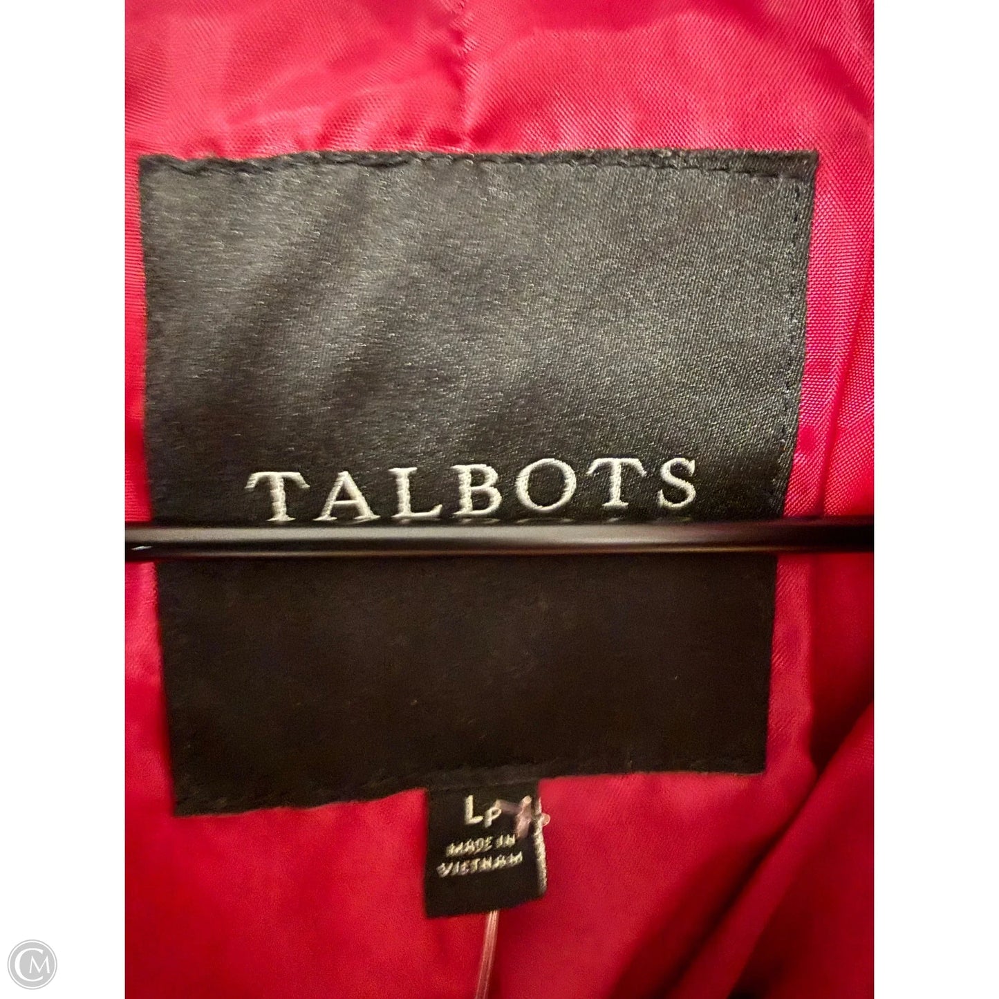 Coat Puffer & Quilted By Talbots In Pink, Size: Lp