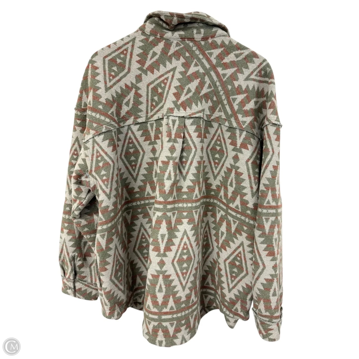 Jacket Other By Gilli In Green & Orange, Size: 1x