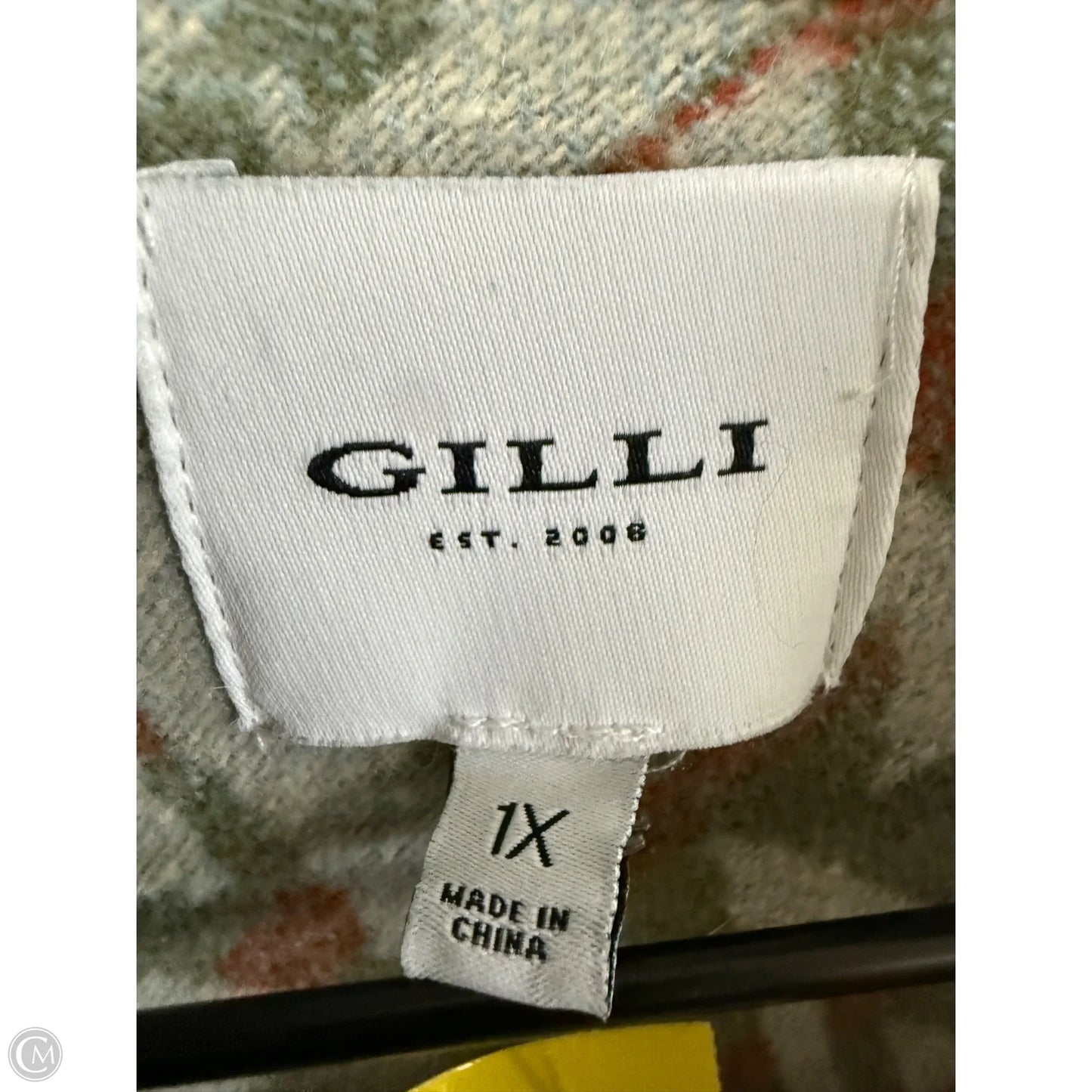 Jacket Other By Gilli In Green & Orange, Size: 1x
