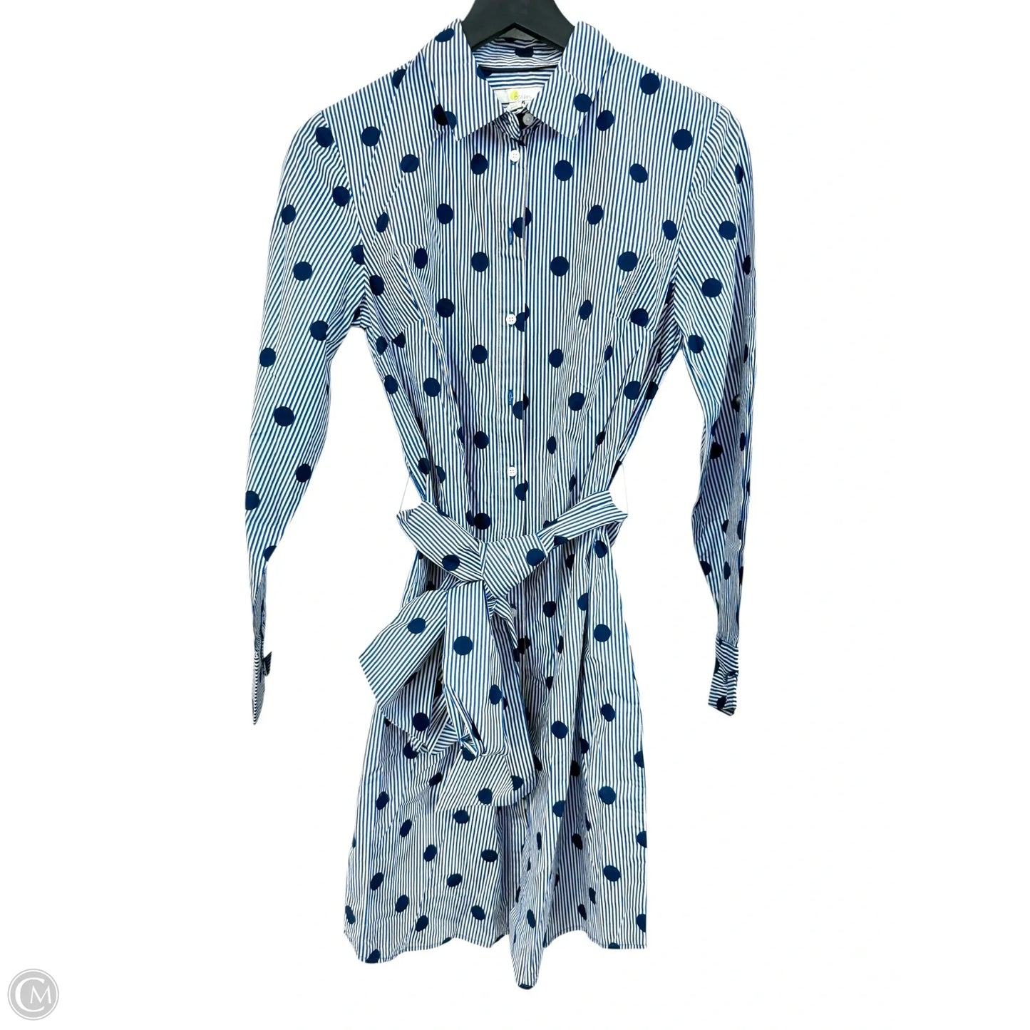 Dress Casual Short By Boden In Blue & White, Size: 6