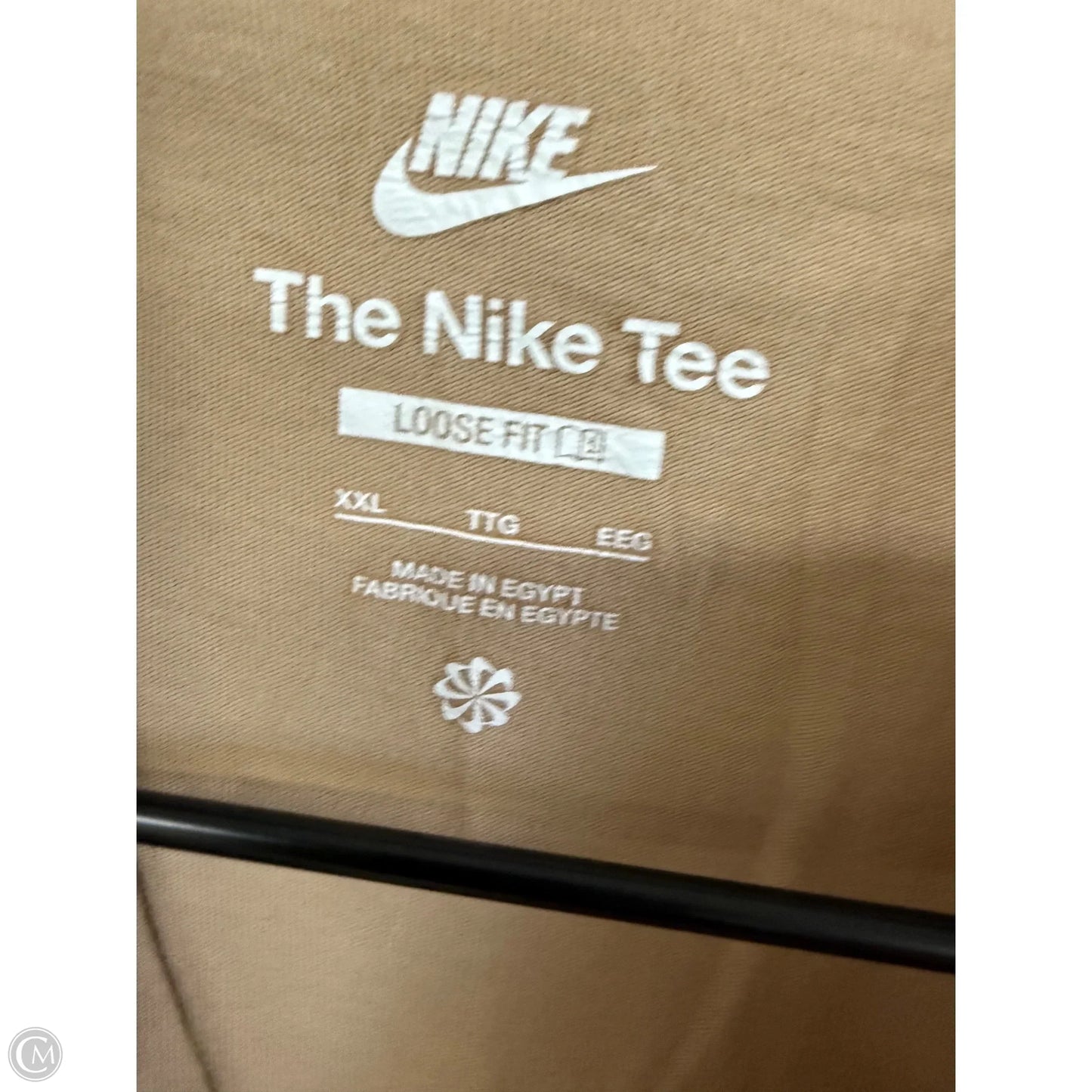 Top Short Sleeve By Nike Apparel In Beige, Size: Xxl