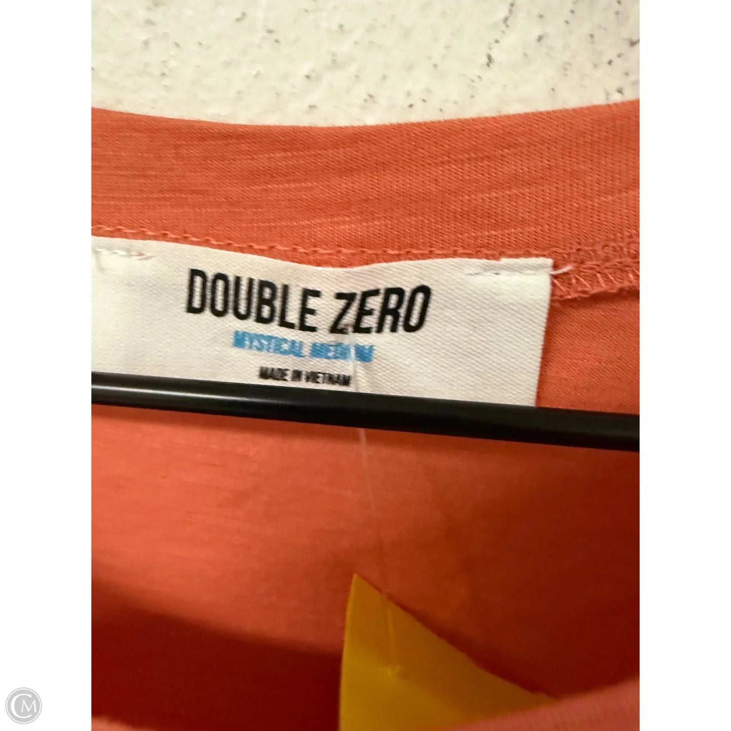 Top Sleeveless By Double Zero In Orange, Size: M