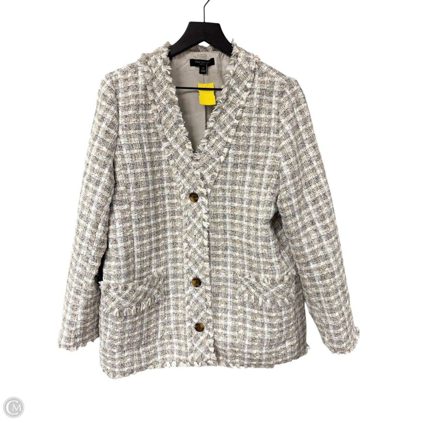 Jacket Other By Ann Taylor In Multi-colored, Size: 12p