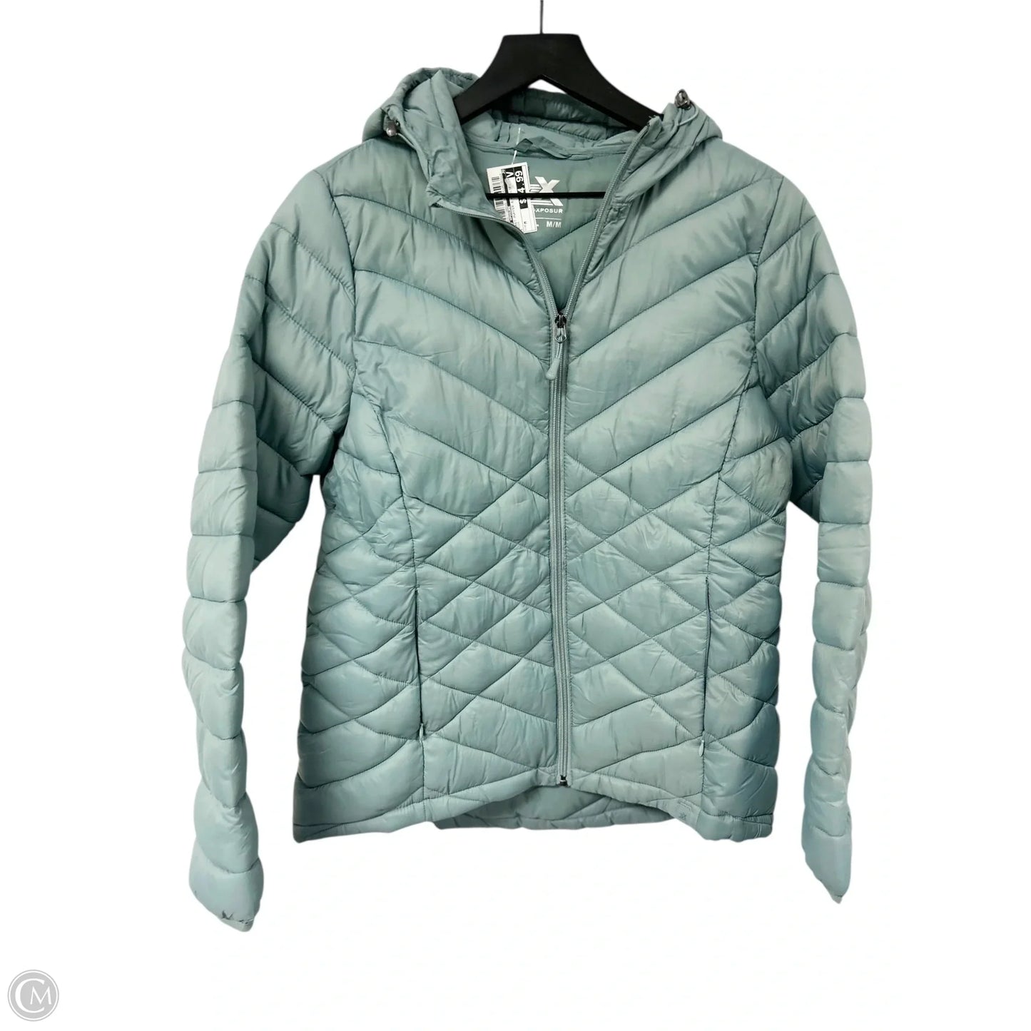 Jacket Puffer & Quilted By Zero Xposure In Green, Size: M
