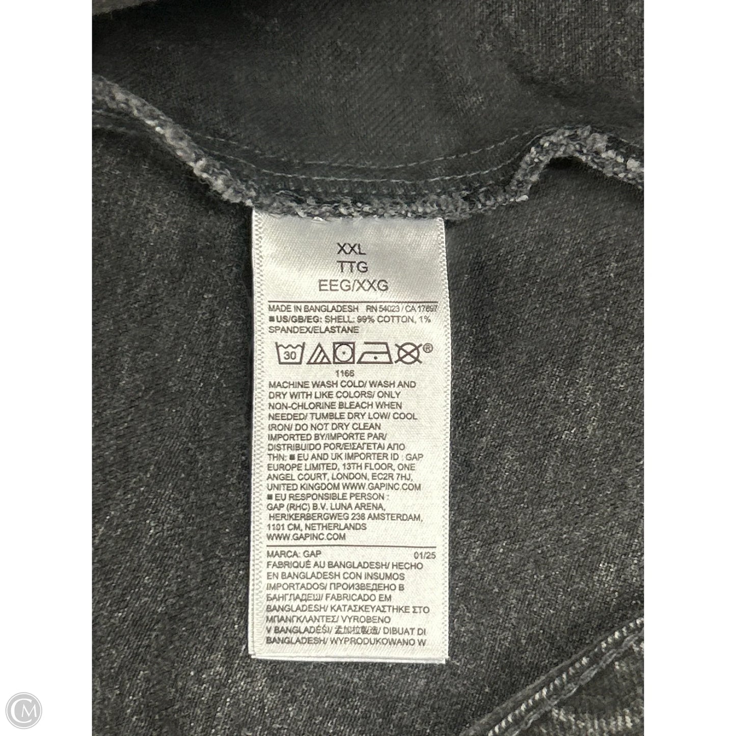 Dress Casual Short By Gap In Black Denim, Size: Xxl