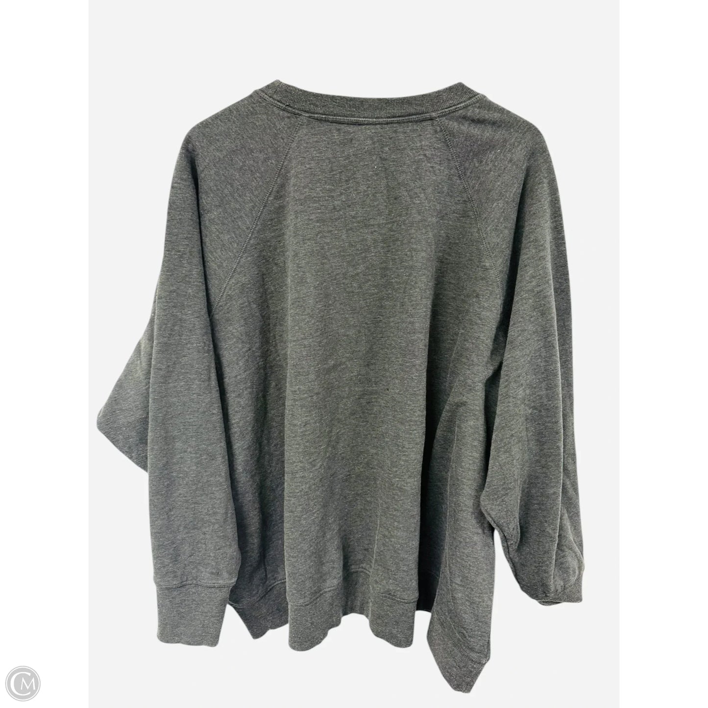 Sweatshirt Crewneck By Maurices In Grey, Size: 4x