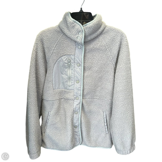 Jacket Faux Fur & Sherpa By Zesica In Grey, Size: M