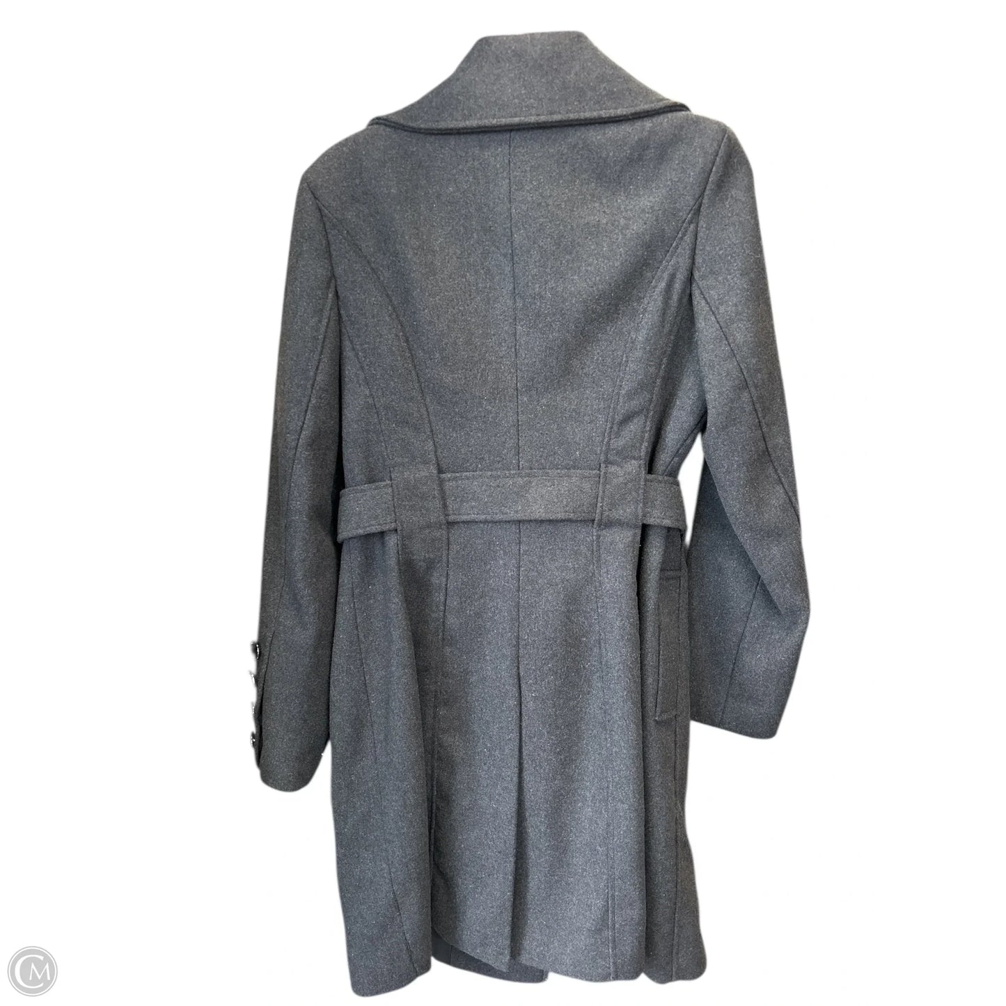 Coat Peacoat By Guess In Grey, Size: M