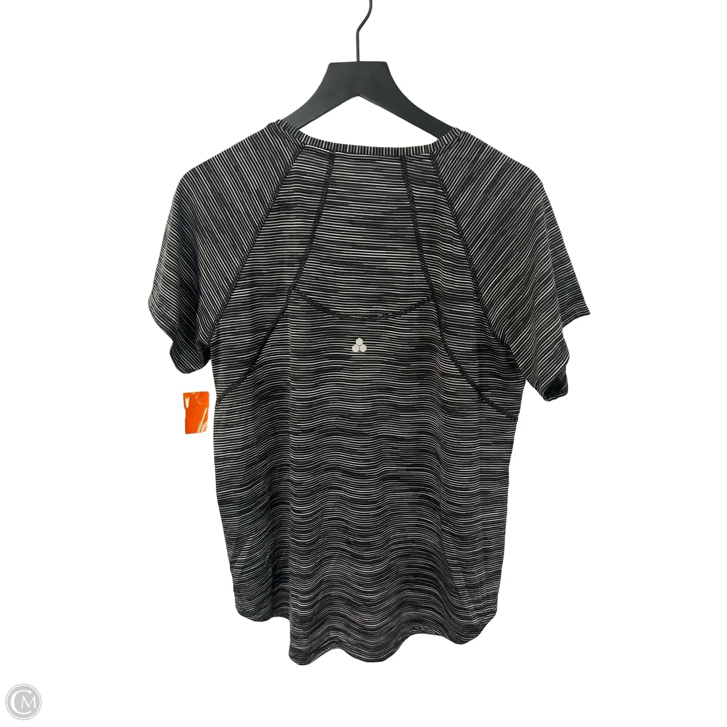 Athletic Top Short Sleeve By Tek Gear In Black & White, Size: Xl