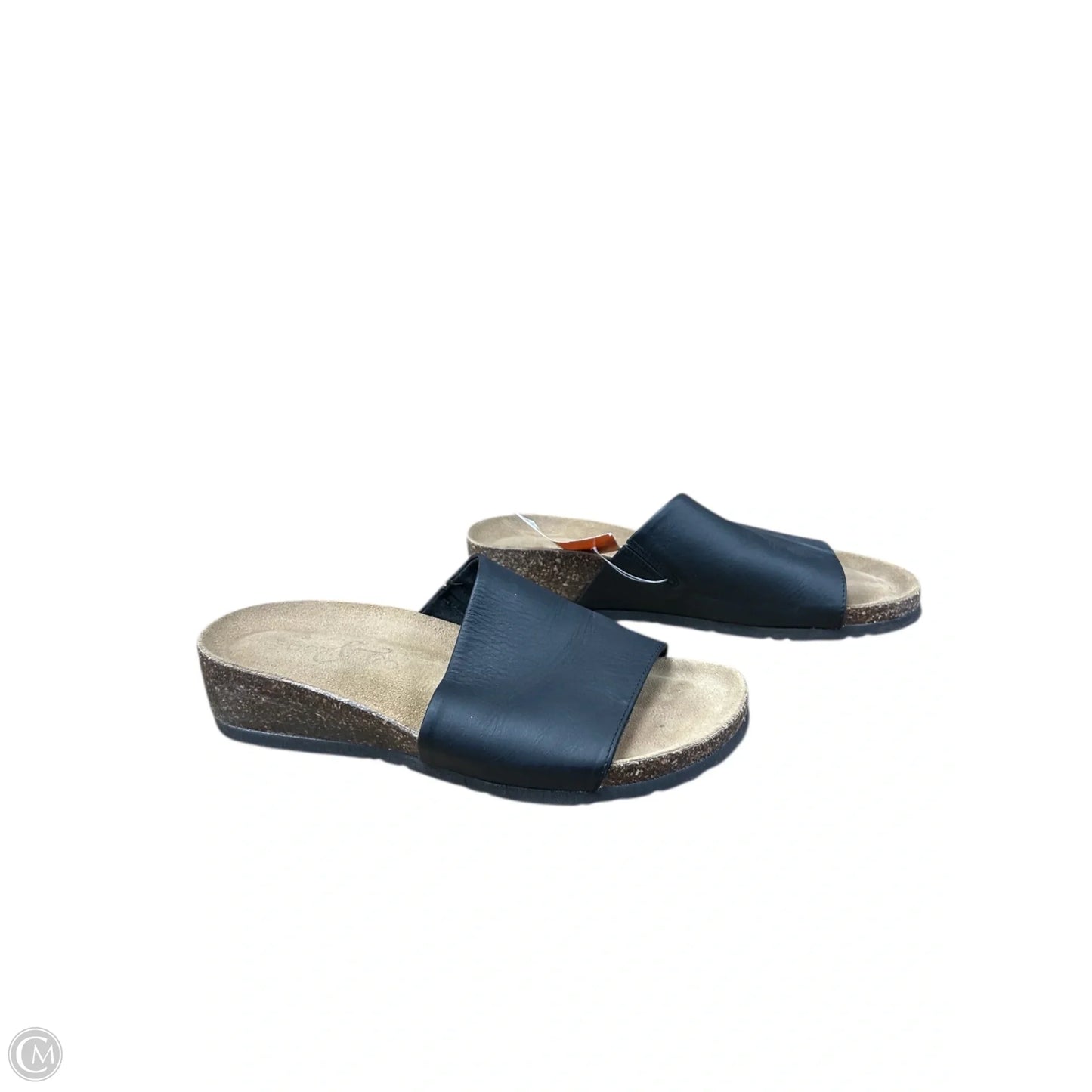 Sandals Flats By Clothes Mentor In Black, Size: 6