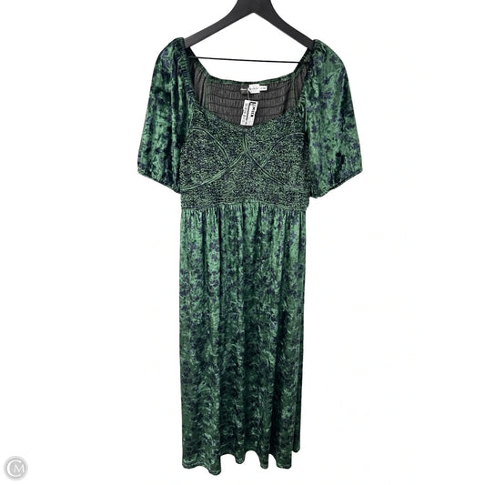 Dress Party Long By Cme In Blue & Green, Size: Xl