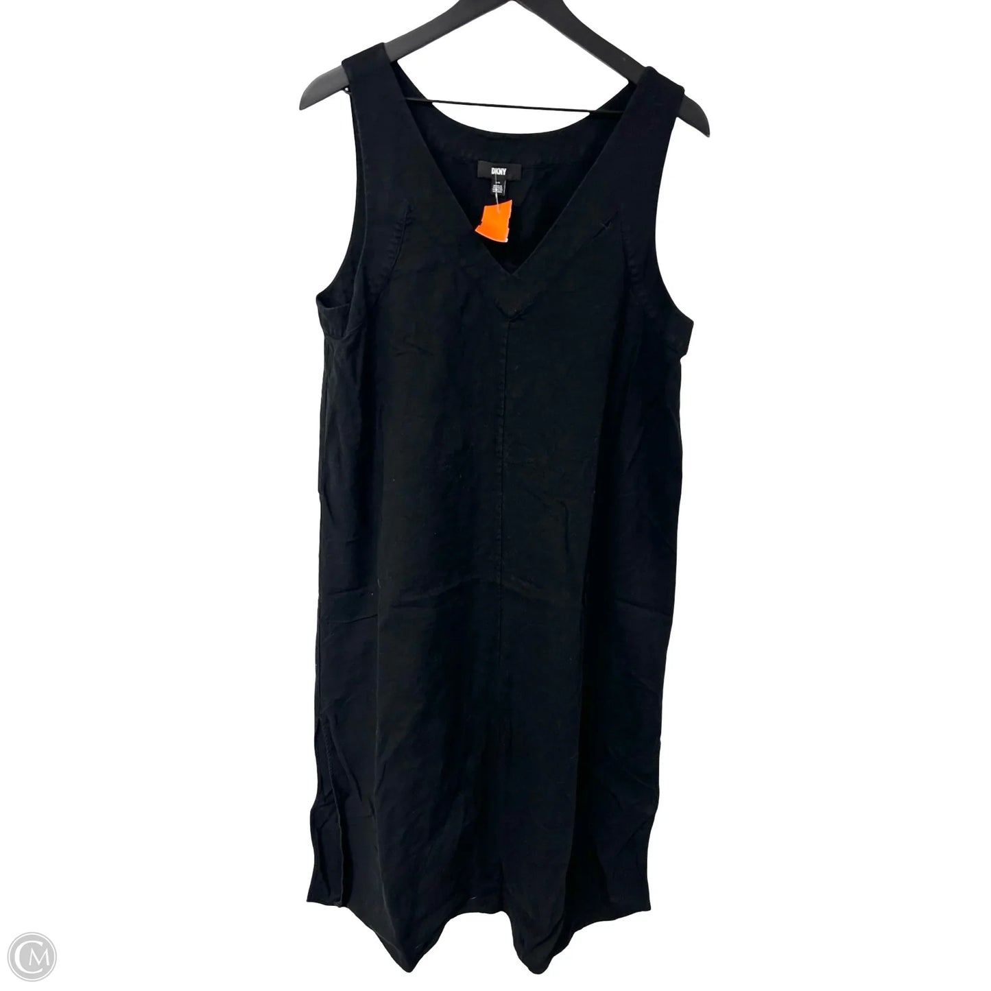 Dress Casual Midi By Dkny In Black, Size: Xl