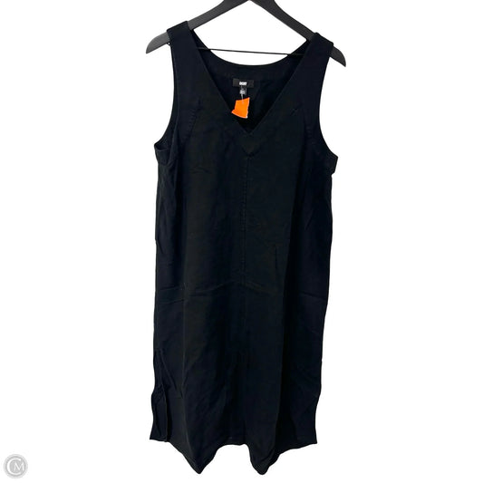 Dress Casual Midi By Dkny In Black, Size: Xl