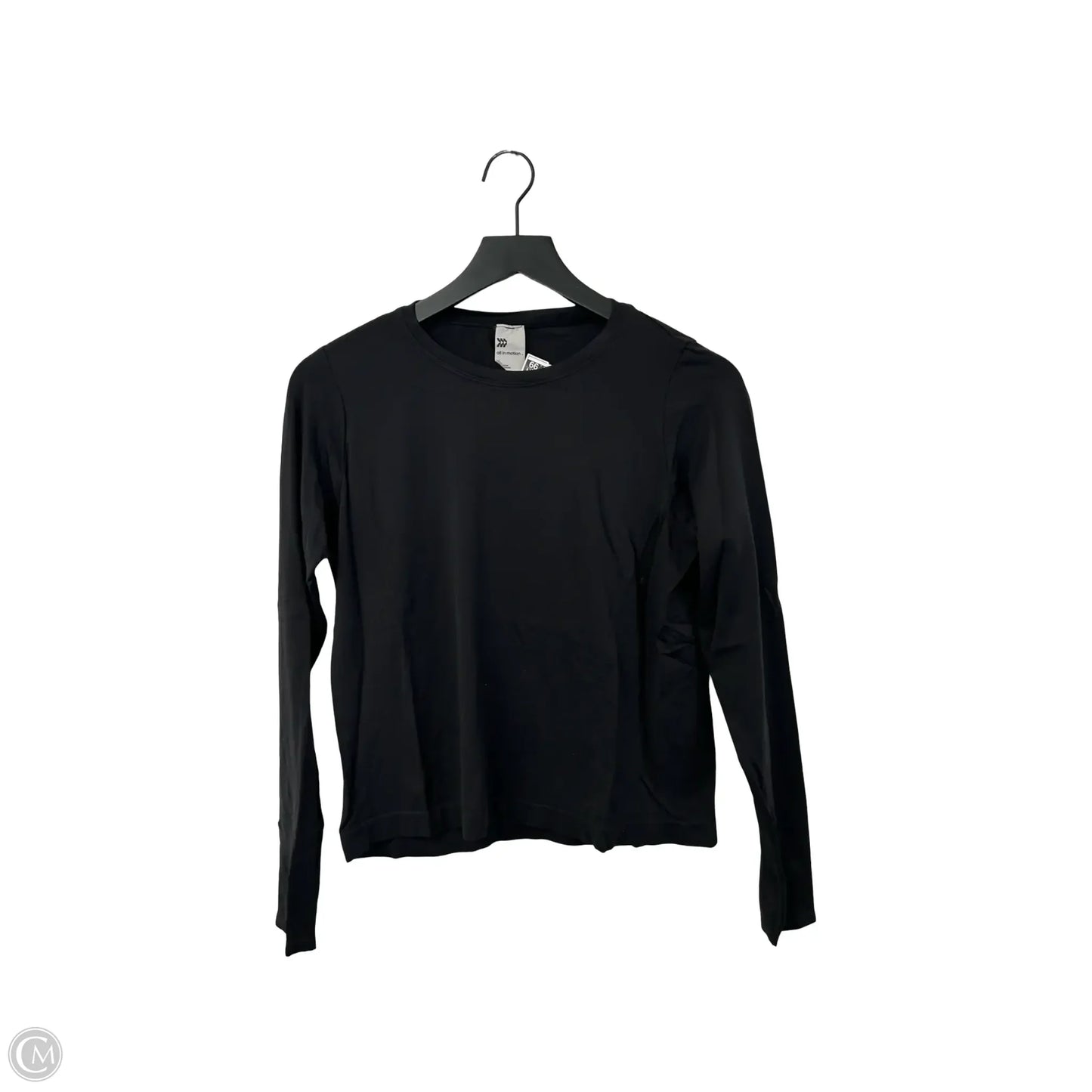 Athletic Top Long Sleeve Crewneck By All In Motion In Black, Size: M