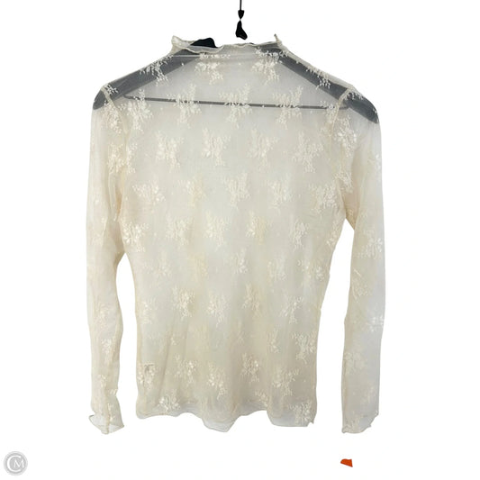 Top Long Sleeve By Cmf In Cream, Size: Xl