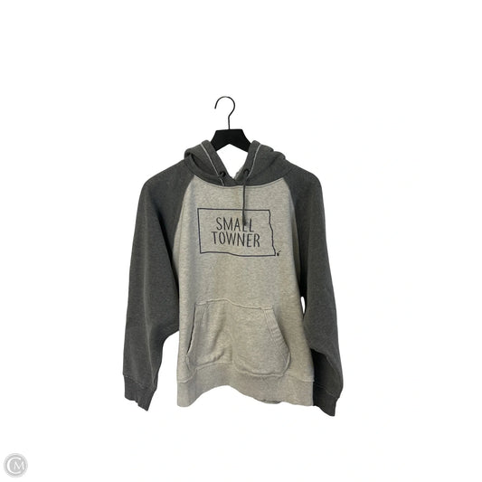 Sweatshirt Hoodie By Cme In Grey, Size: S
