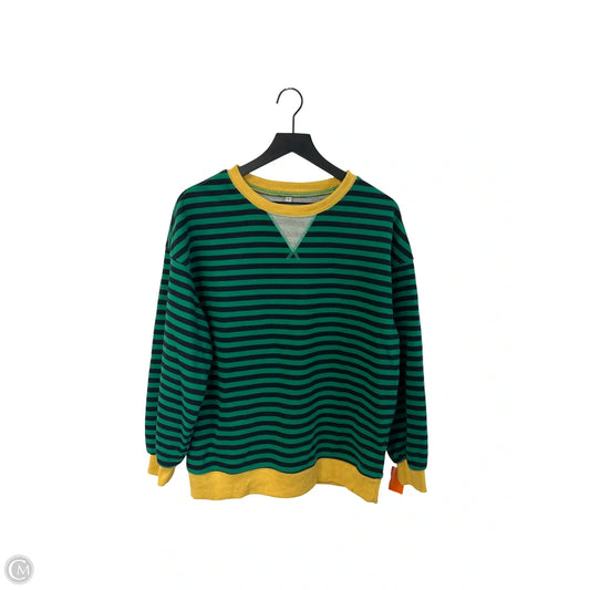 Sweatshirt Crewneck By Cme In Striped Pattern, Size: S