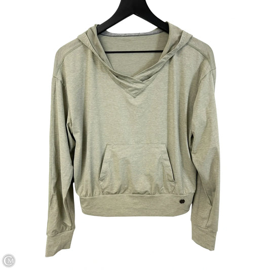 Athletic Top Long Sleeve Hoodie By Prana In Green, Size: S