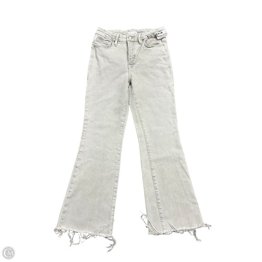 Jeans Cropped By Good American In Grey Denim, Size: 4