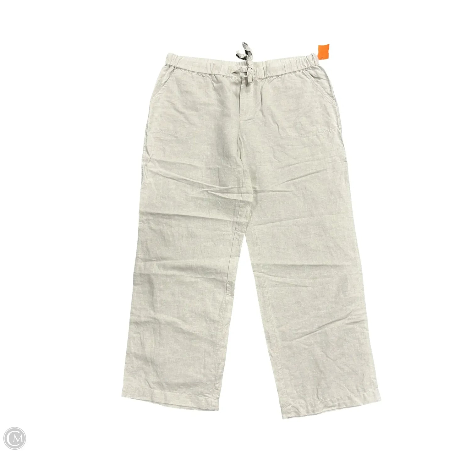 Pants Linen By Liz Claiborne In Cream, Size: L