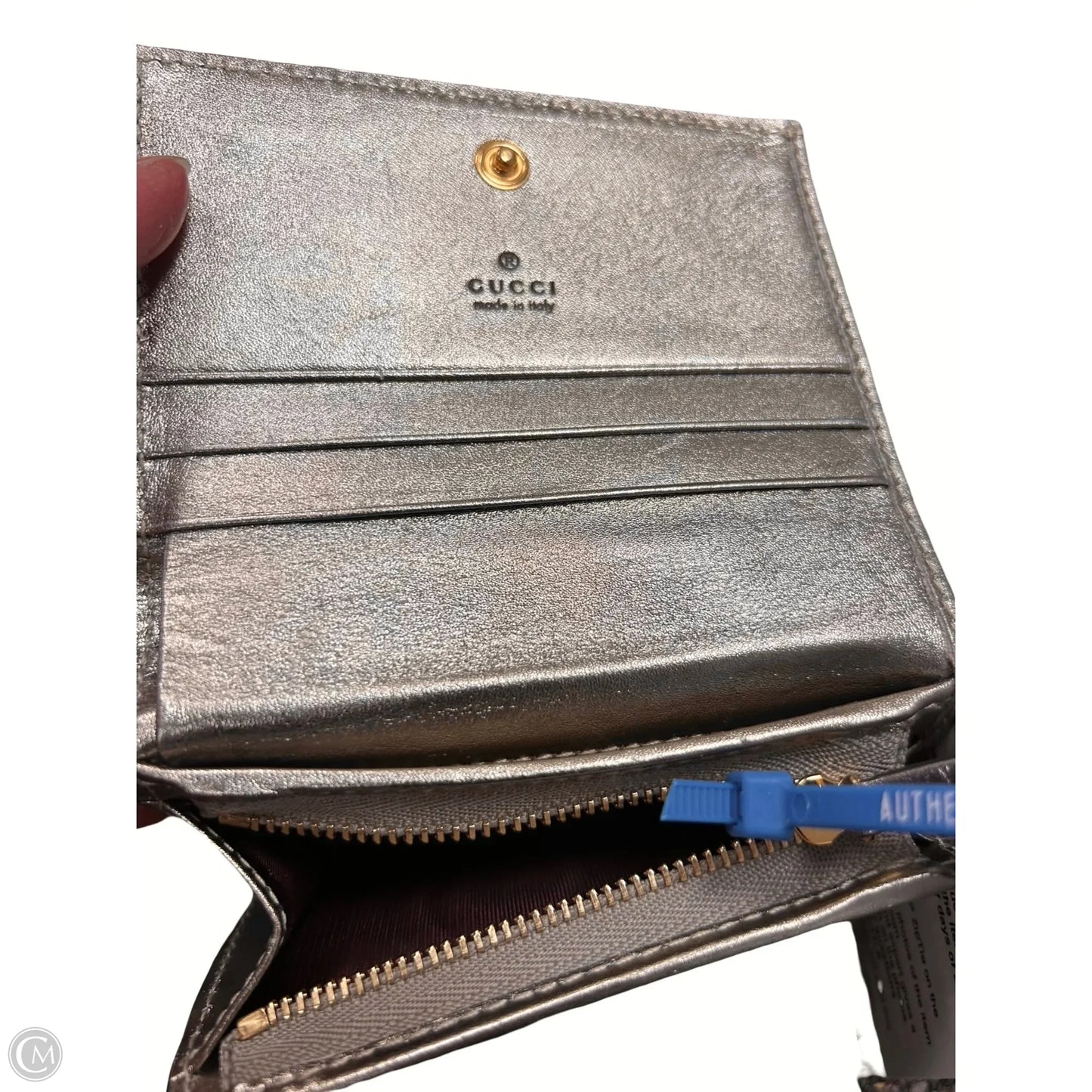 Wallet Luxury Designer By Gucci, Size: Small