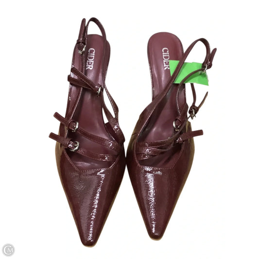 Shoes Heels Stiletto By Cider In Maroon, Size: 8.5