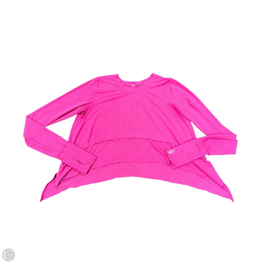 Athletic Top Long Sleeve Crewneck By Free People In Pink, Size: Xs
