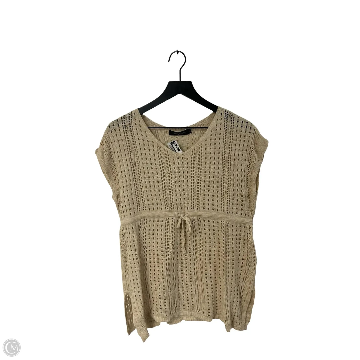 Top Short Sleeve By Merokeety In Tan, Size: S