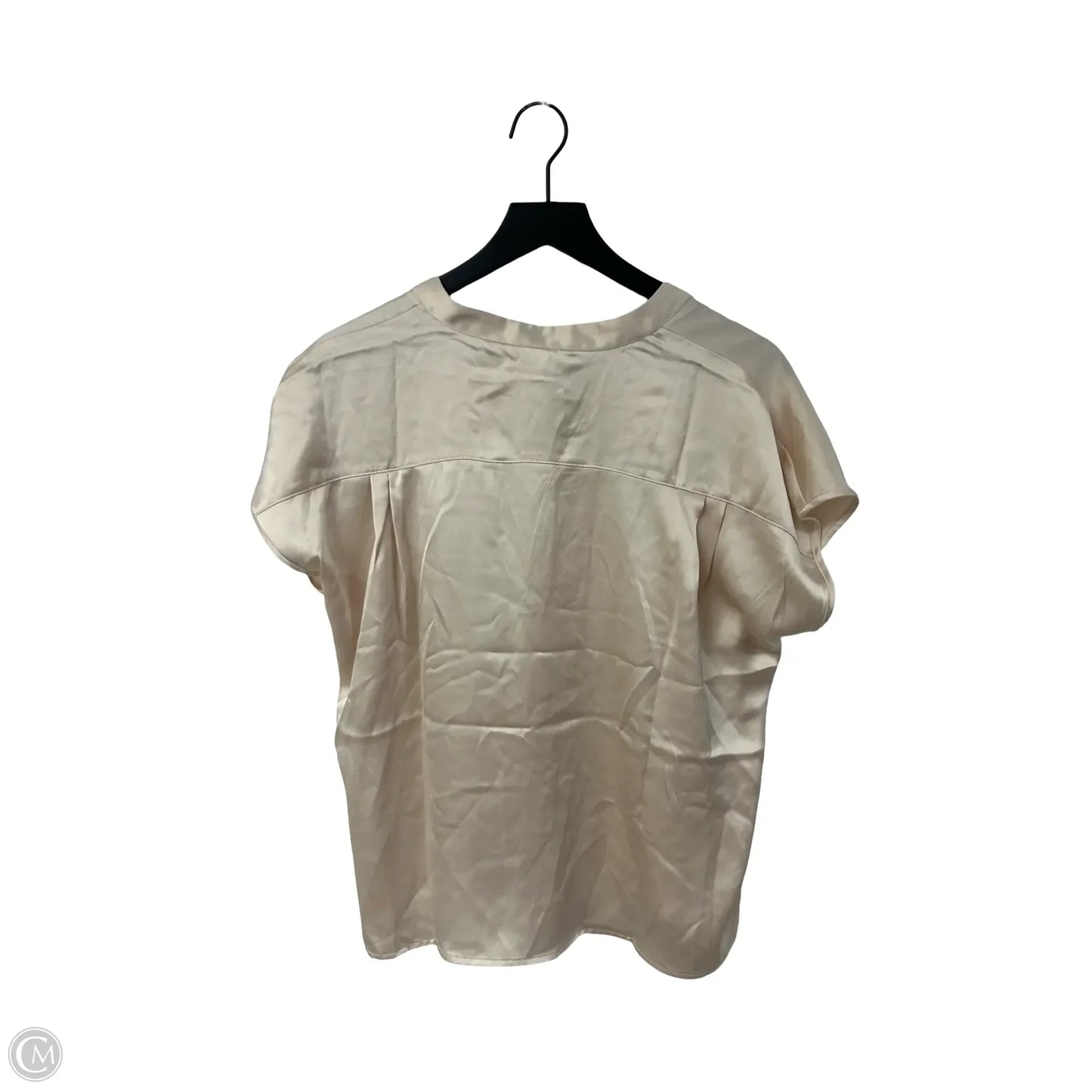 Top Short Sleeve By Nicole By Nicole Miller In Tan, Size: L