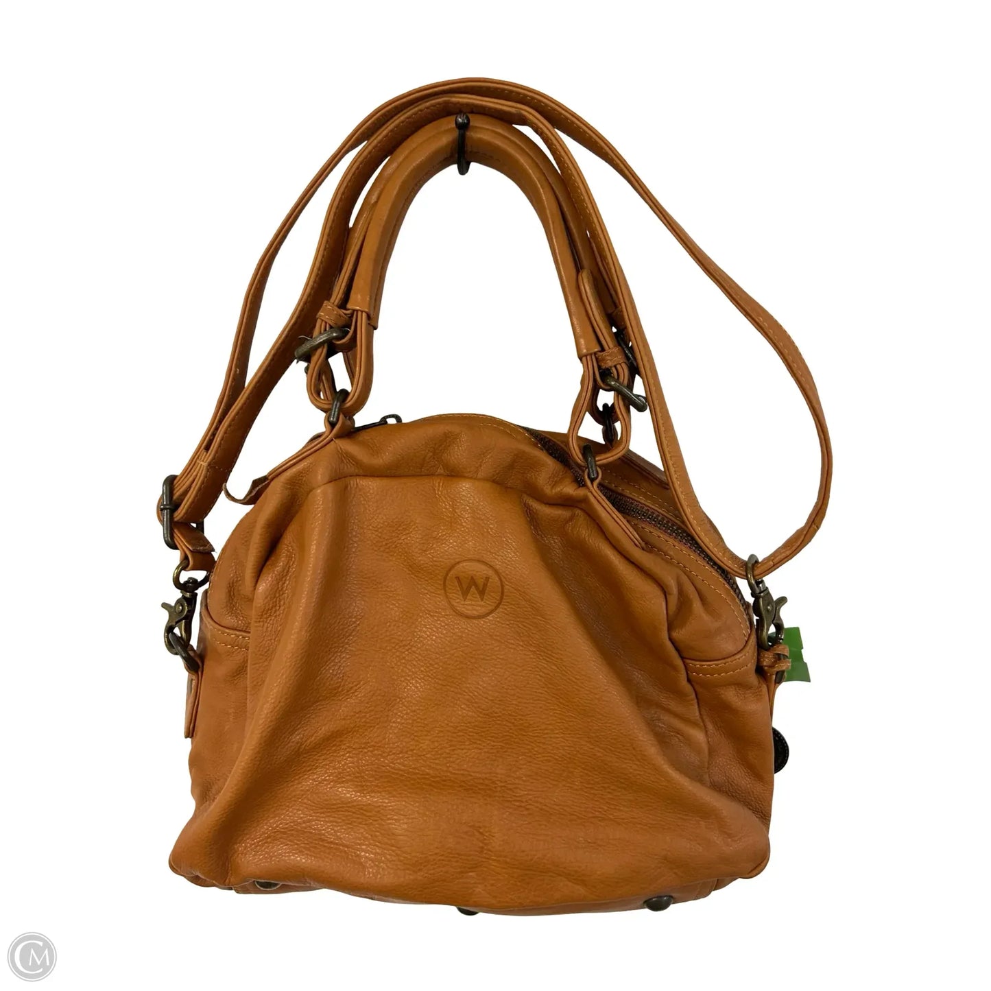 Handbag Leather By Cmb, Size: Medium