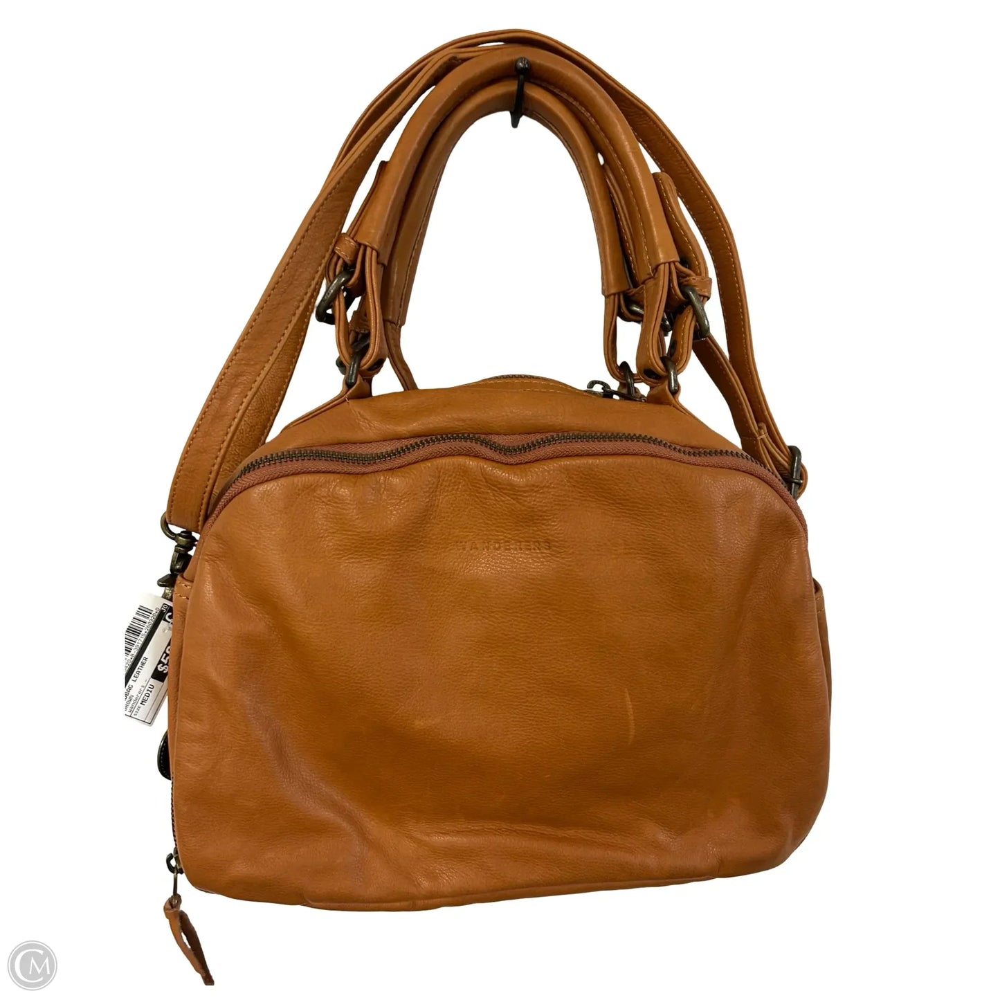 Handbag Leather By Cmb, Size: Medium