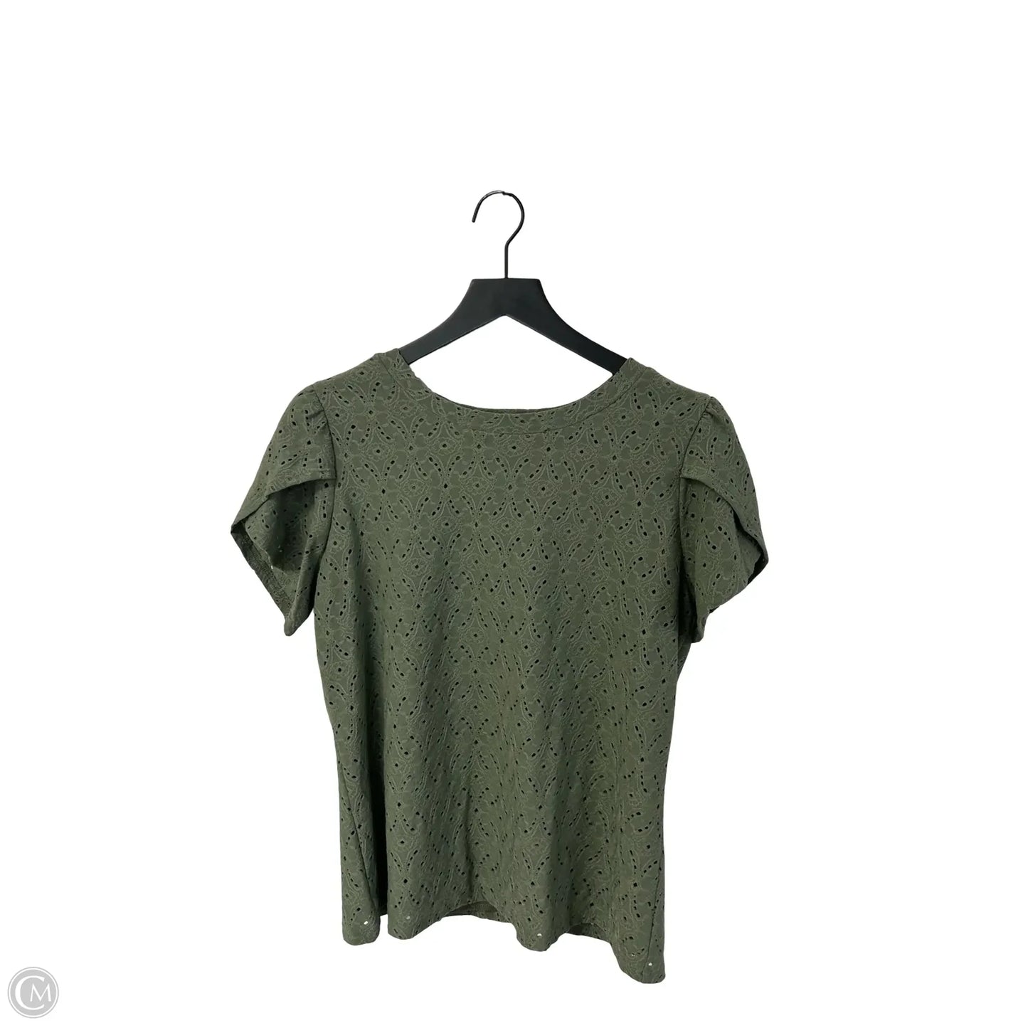 Top Short Sleeve By Gilli In Green, Size: M