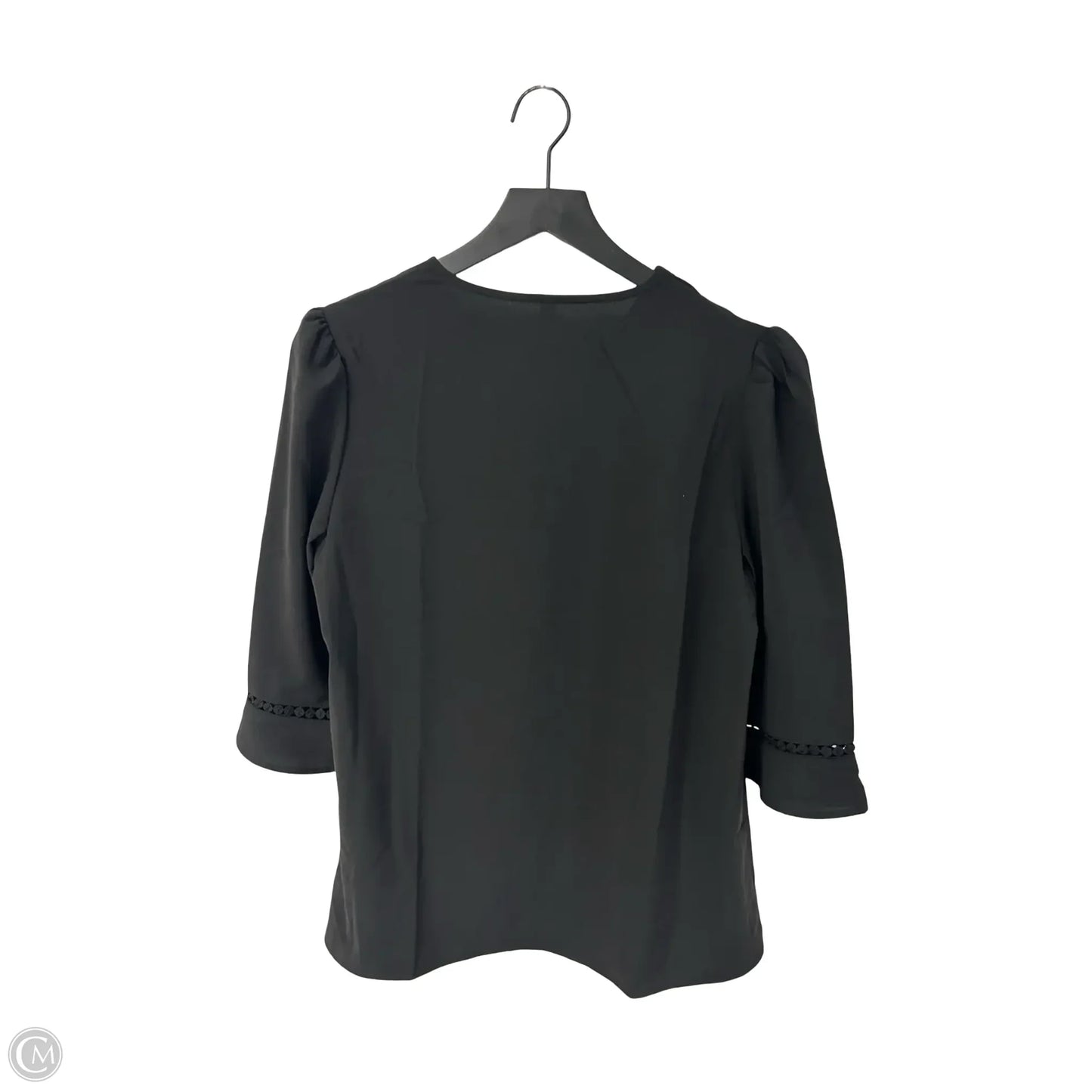 Top Short Sleeve By Cme In Black, Size: M