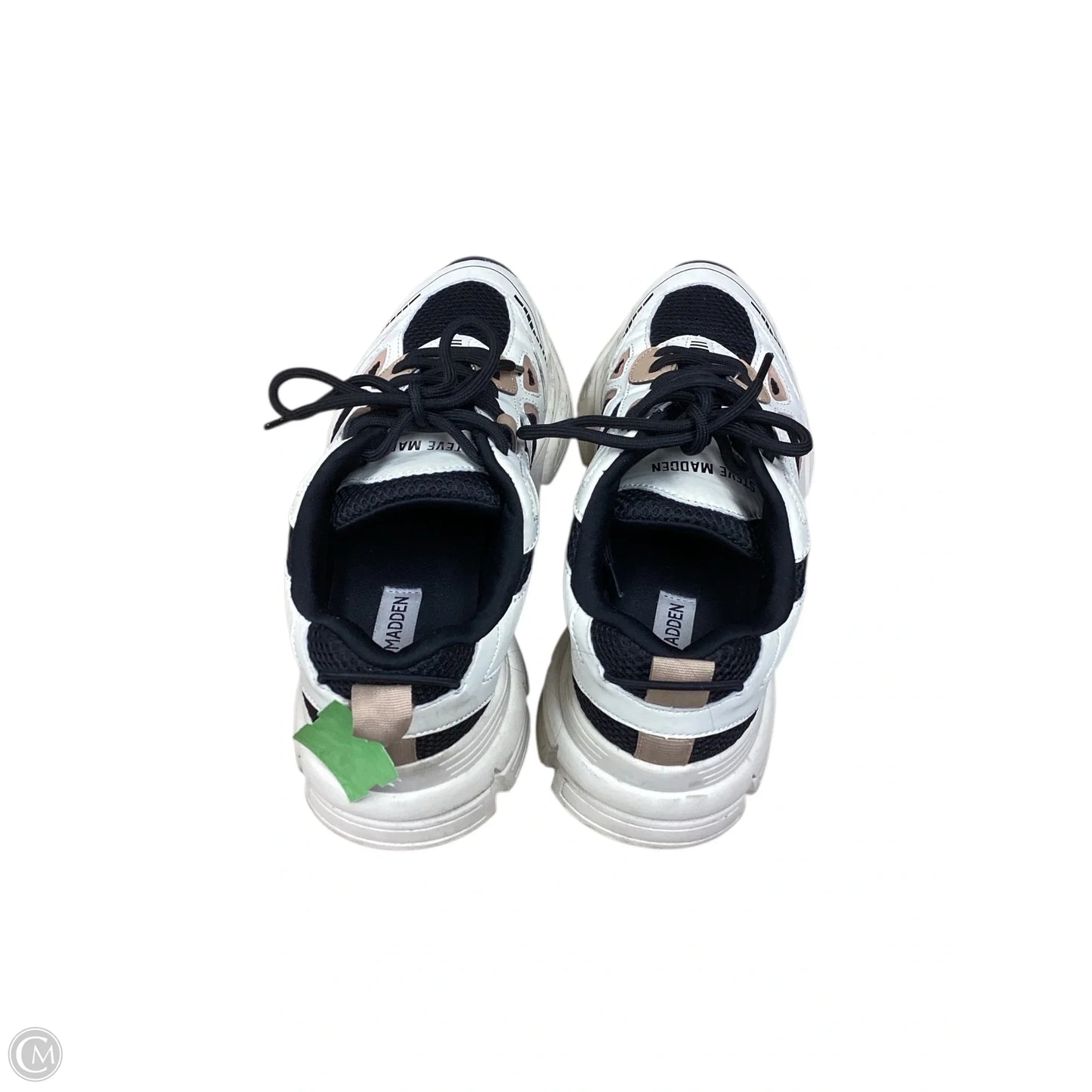 Shoes Sneakers By Steve Madden In Black & Tan, Size: 10