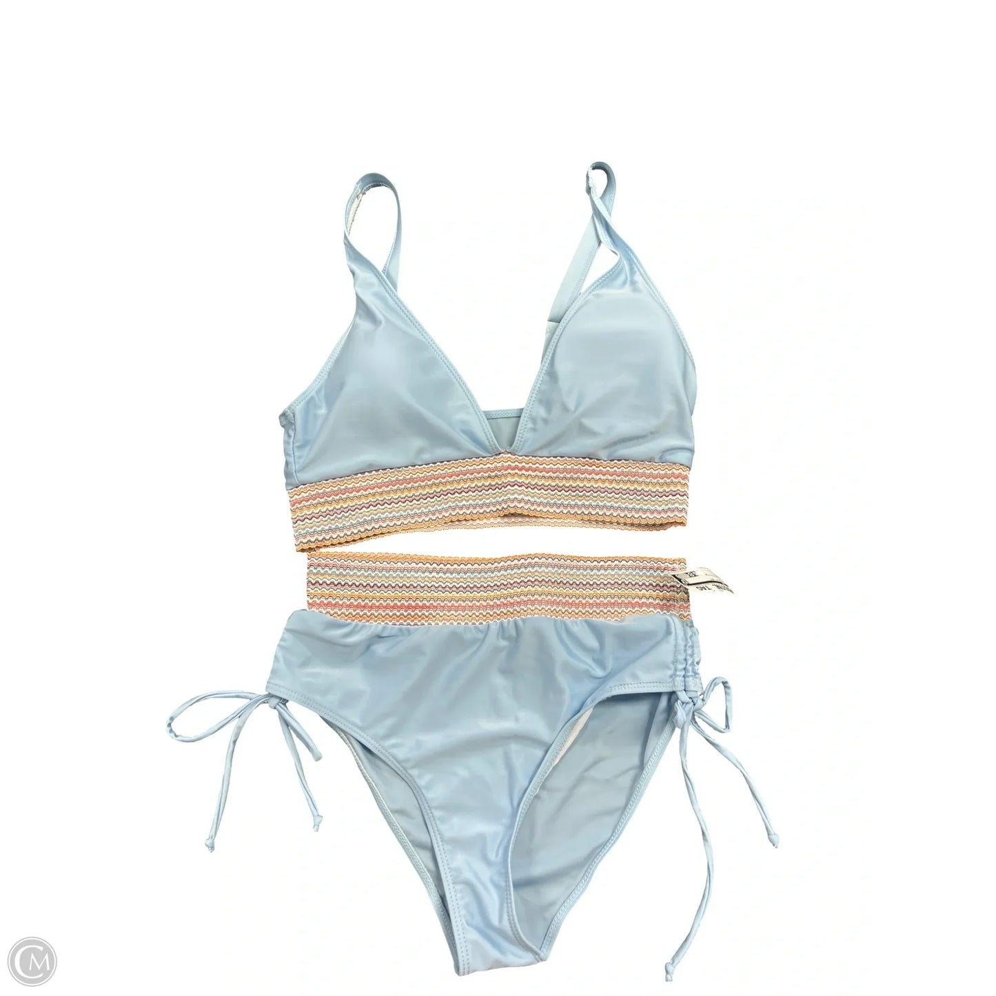 Swimsuit 2pc By Cmf In Blue, Size: L