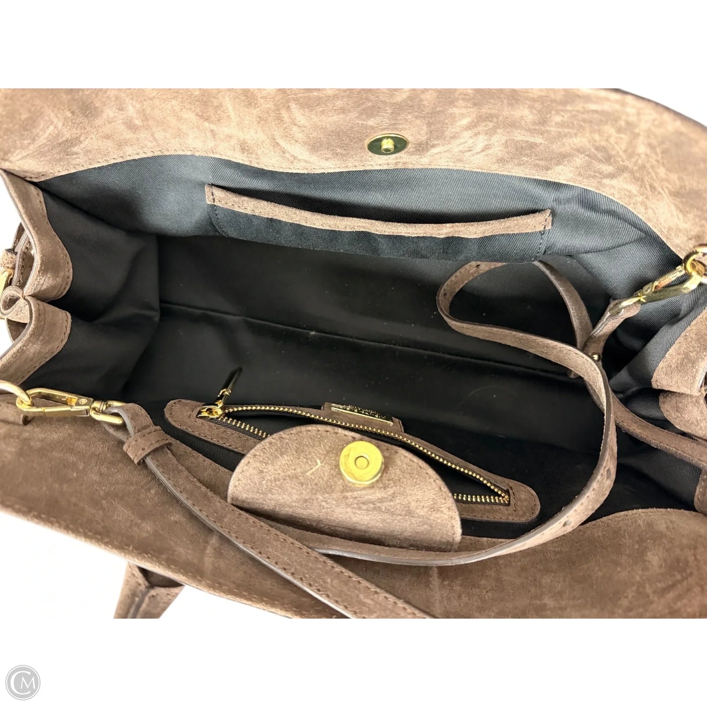 Handbag Leather By Cmc, Size: Medium