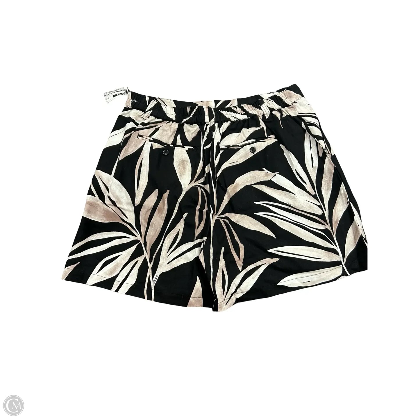 Shorts By Time And Tru In Black & Cream, Size: M