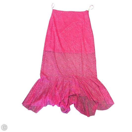 Skirt Maxi By Anthropologie In Pink, Size: 12